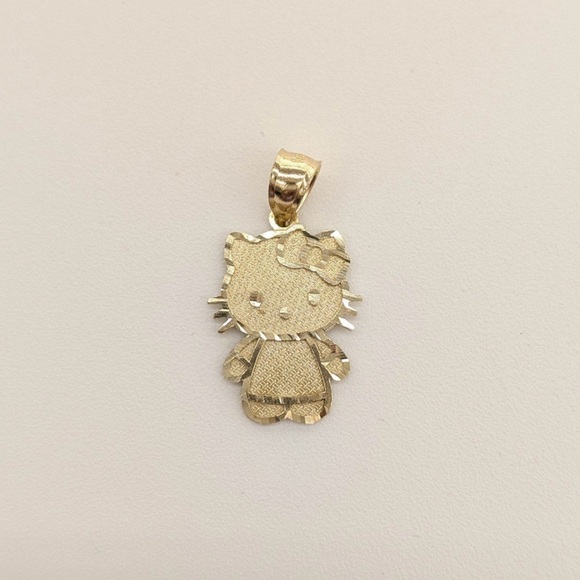 10kt Real Gold Hello Kitty Pendant - Picture 2 of 11